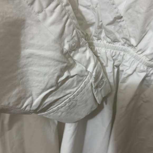 Zara | NWOT Turkey 100% Cotton White Poplin Wrap Shirt Dress (size M) - Picture 8 of 15